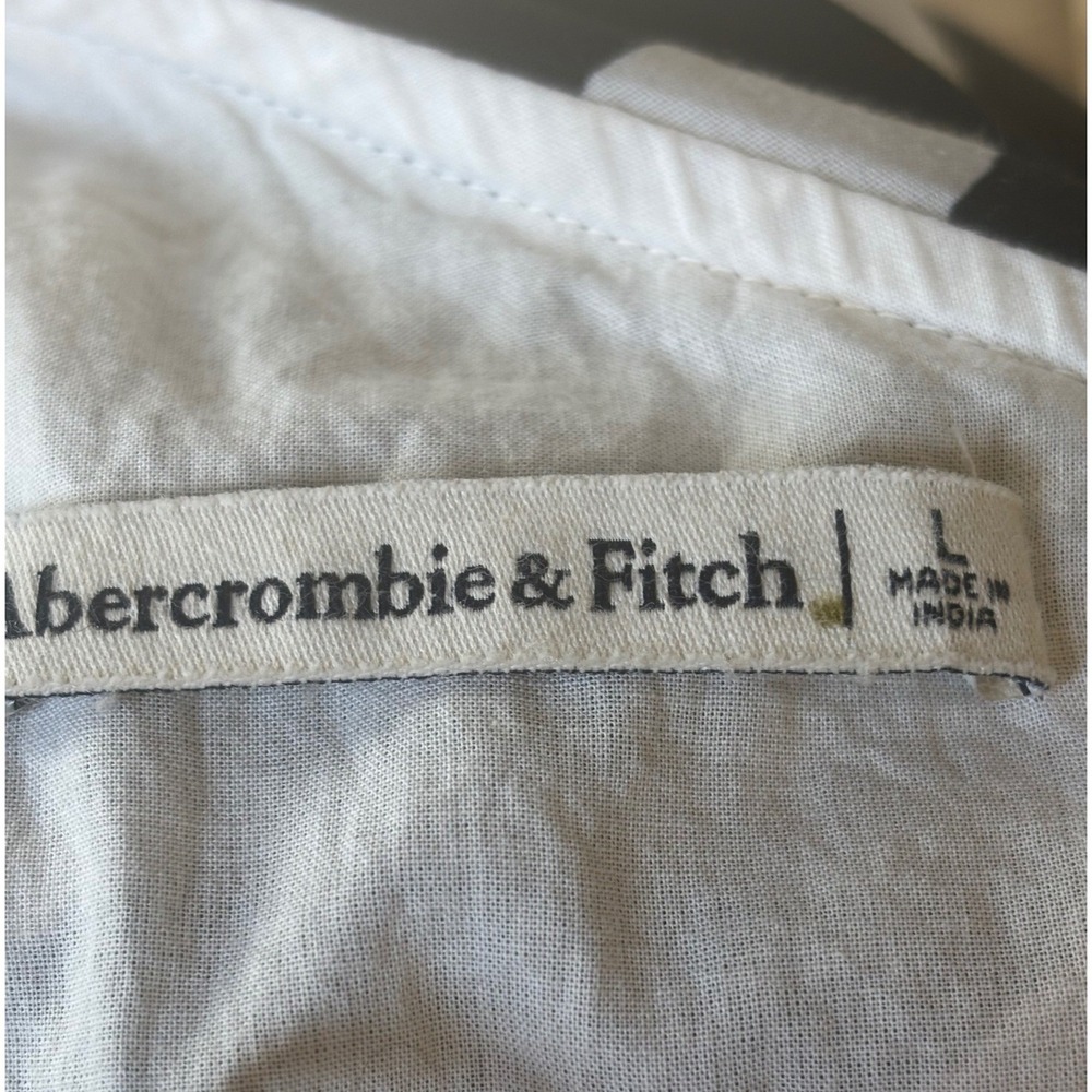 Abercrombie & Fitch Fiore One Shoulder Maxi Dress, black/cream, large, cutout - Picture 9 of 10